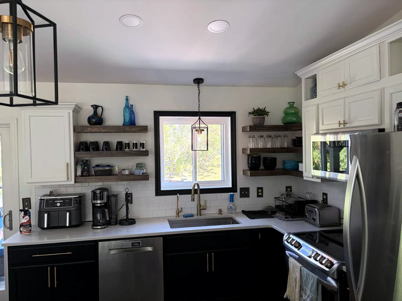 New Alside Mezzo vinyl replacement window above a kitchen sink on Kalland Avenue NE in Albertville, Minnesota